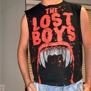 Hot Topic The Lost Boys Black Red Graphic Tank Top
